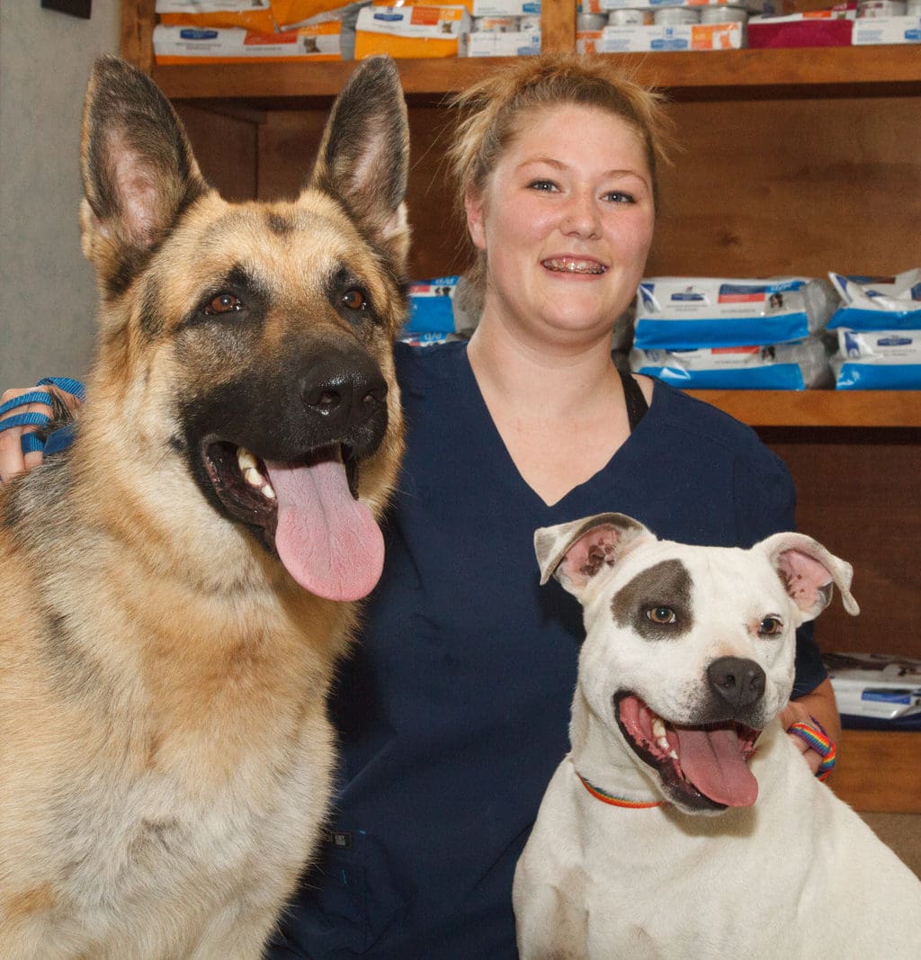 Dr. Garner and dogs, Veterinarian at Big Creek Animal Hospital